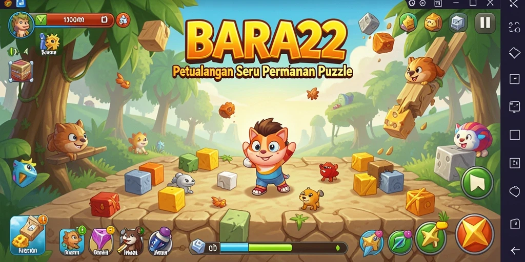 Tampilan gameplay BARA22 yang menantang dan seru.