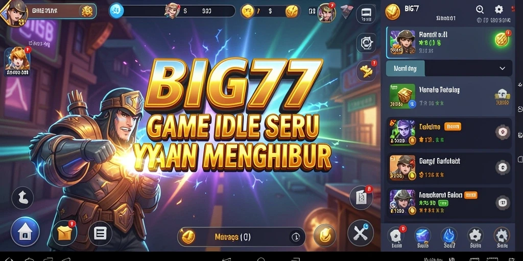 Tampilan gameplay BIG77 yang menakjubkan dan santai.