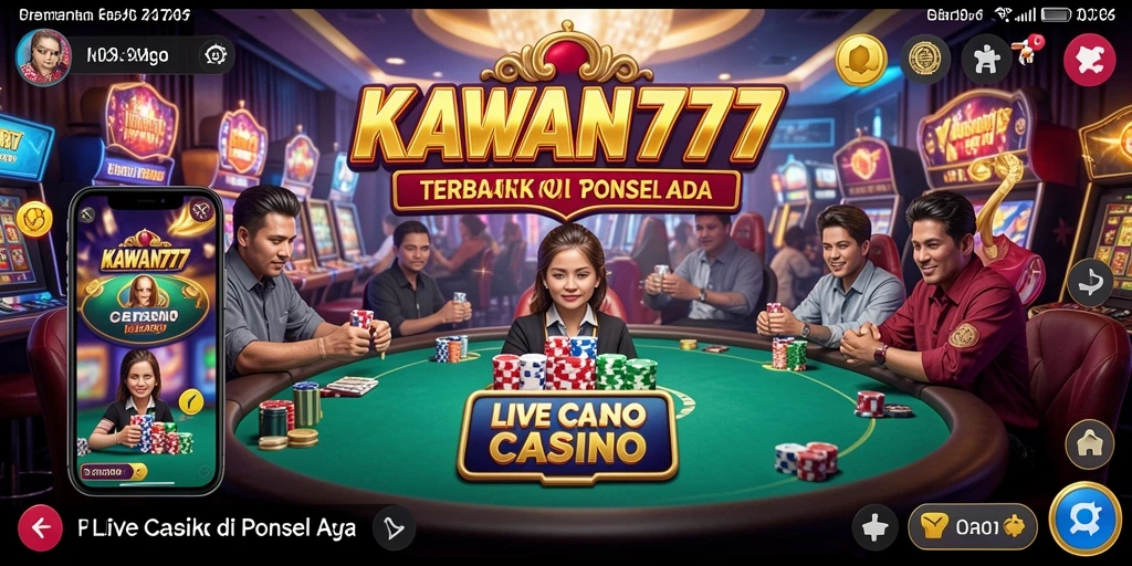 Tampilan menarik gameplay KAWAN777 Live Casino dengan dealer langsung.