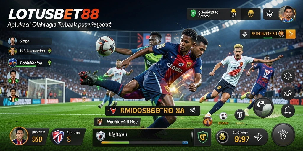 Tampilan gameplay seru LOTUSBET88 dalam dunia olahraga.