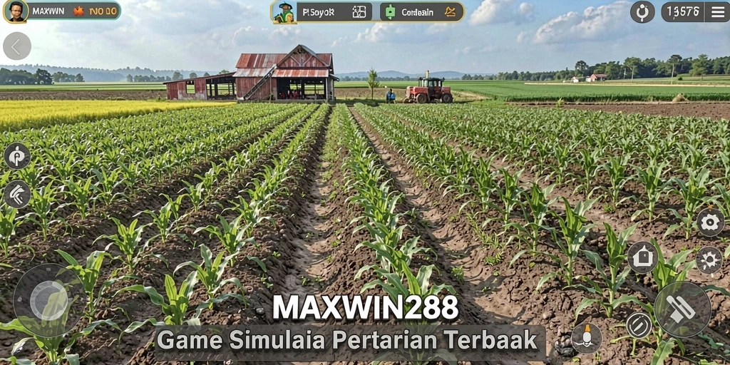Screenshot gameplay <strong>MAXWIN288</strong> menampilkan aktivitas bertani yang menggembirakan.