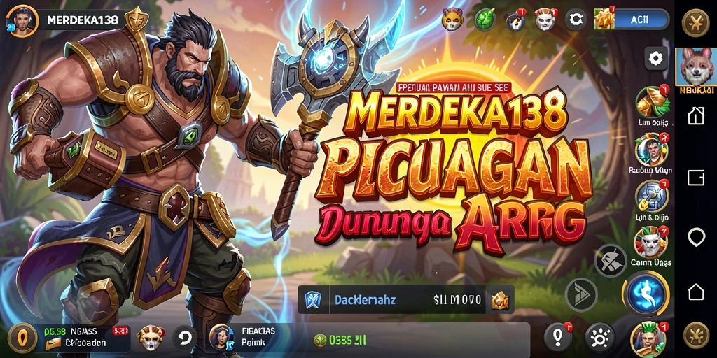 Screenshot gameplay <strong>MERDEKA138</strong> menampilkan aksi pertarungan yang seru.
