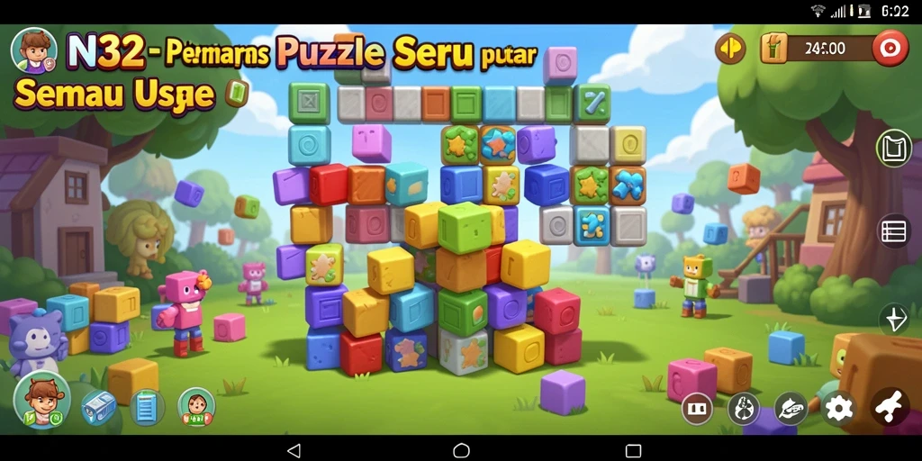 Tampilan gameplay Puzzle N32 yang menantang dan seru.