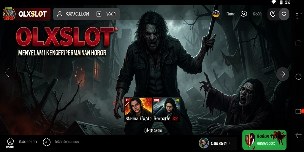 Tampilan menakutkan gameplay OLXSLOT yang penuh dengan kengerian.