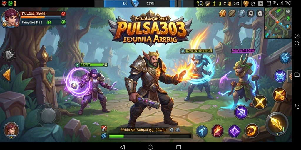 Tangkapan layar menunjukkan aksi seru dalam gameplay ARPG PULSA303.