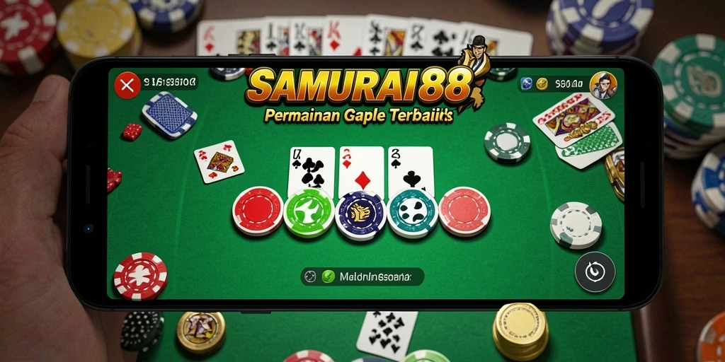Tampilan gameplay Gaple yang menarik dan interaktif di SAMURAI88.